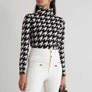 Perfect Moment Houndstooth Turtleneck Sweater XS Ski Mid-Layer Après Ski